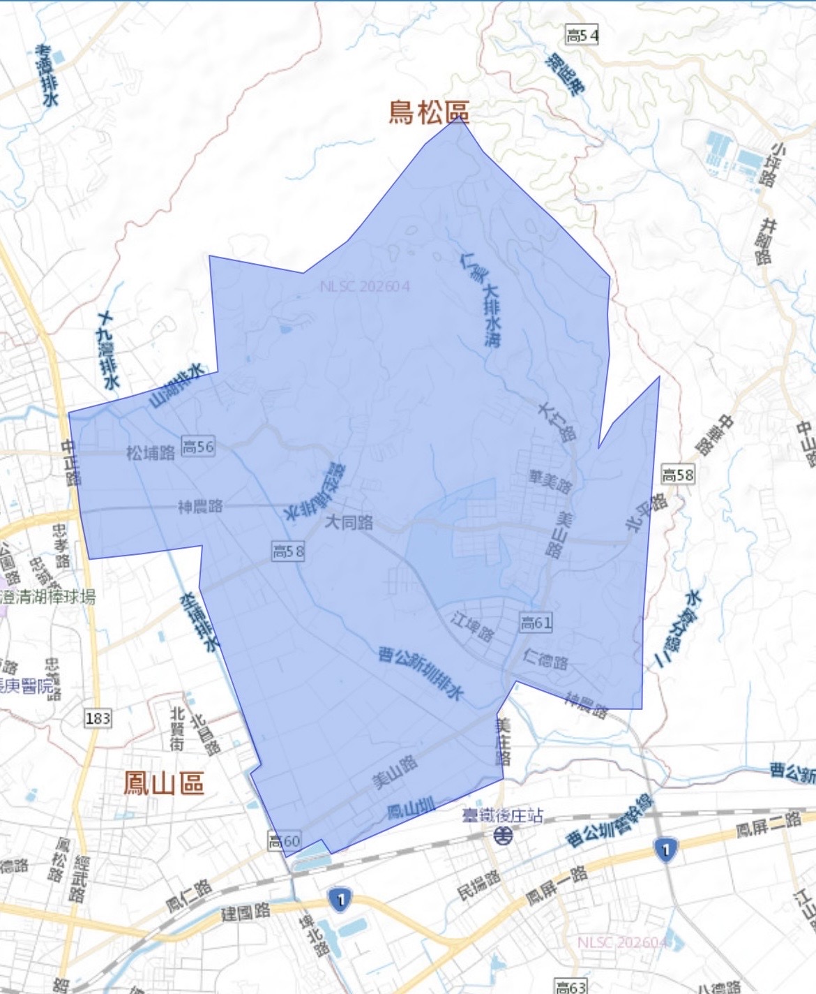 停水區域圖