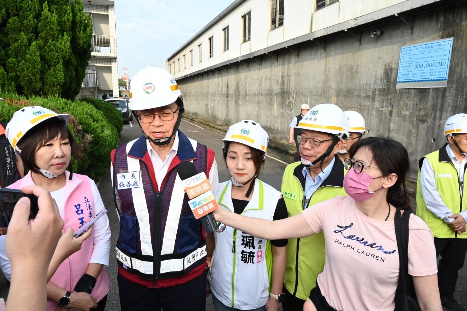 視察平鎮給水廠復水情形2