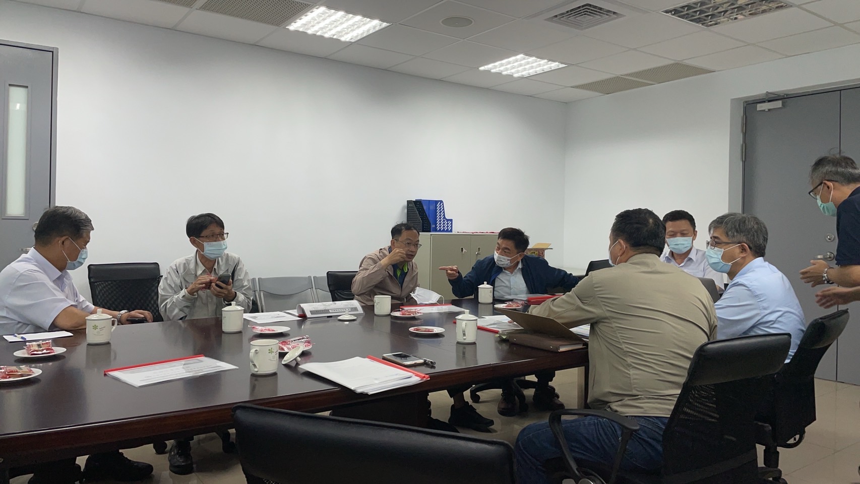 邱處長與總處穆副總經理、供水處、澎湖所討論供水事宜