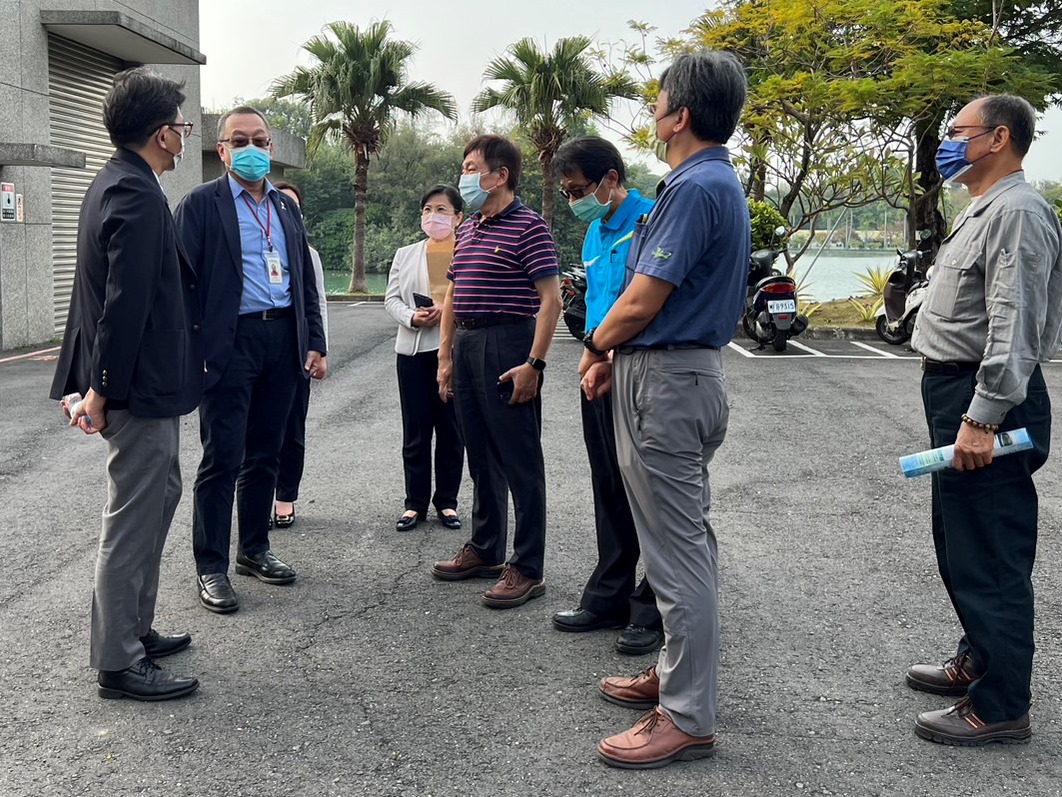 邱處長、古田副所長等貴賓，參訪澄清湖高級淨水場